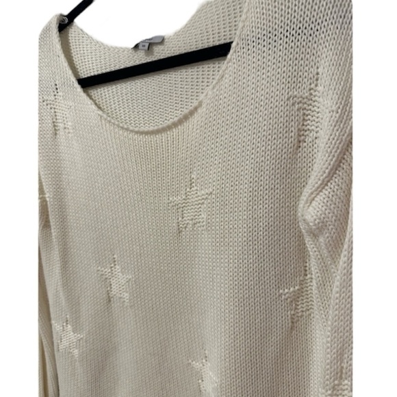 Rails Kalani White Stars Cotton Scoop Neck Long Sleeve Pullover Sweater Size XS - Picture 6 of 13